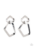 Paparazzi Accessories Scrap Yard Silver Post Earrings - Pure Elegance by Kym