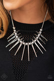 Paparazzi Accessories Fully Charged Silver Necklace - Pure Elegance by Kym