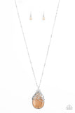 Paparazzi Accessories Tangled Gardens Orange Necklace - Pure Elegance by Kym