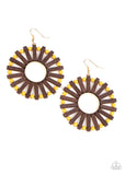 Paparazzi Accessories Solar Flare - Yellow Earrings - Pure Elegance by Kym