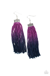 Paparazzi Accessories Dual Immersion Purple Earring - Pure Elegance by Kym