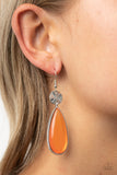 Paparazzi Accessories Jaw-Dropping Drama Orange Earrings - Pure Elegance by Kym