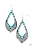 Paparazzi Accessories Essential Minerals Blue Earrings - Pure Elegance by Kym