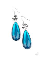 Paparazzi Accessories Jaw Dropping Drama Blue Earring - Pure Elegance by Kym
