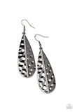 Paparazzi Accessories On The Up and UPSCALE Black Earrings - Pure Elegance by Kym