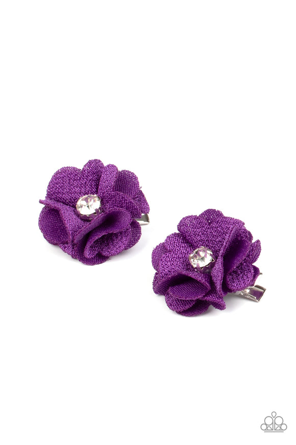Paparazzi Accessories Watch Me Bloom Purple Hair Clip - Pure Elegance by Kym