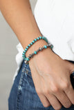 Paparazzi Accessories Cactus Quest - Blue Bracelet - Pure Elegance by Kym