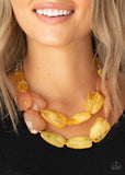 Paparazzi Accessories Gives Me Chills Yellow Necklace - Pure Elegance by Kym