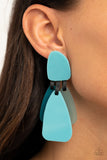 Paparazzi Accessories All FAUX One - Blue Earrings - Pure Elegance by Kym