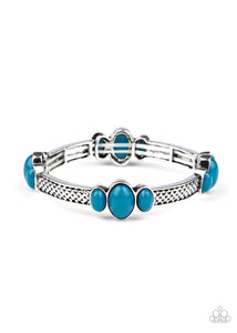 Paparazzi Accessories Instant Zen Blue Bracelet - Pure Elegance by Kym