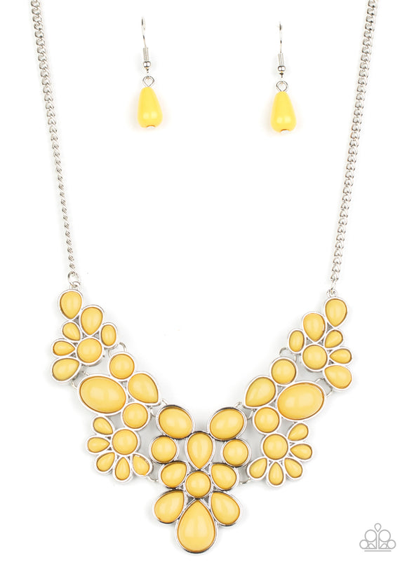 Paparazzi Accessories Bohemian Banquet Yellow Necklace - Pure Elegance by Kym