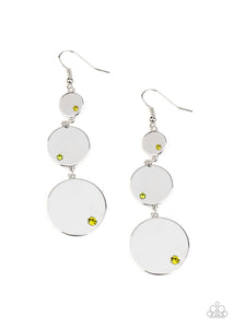 Paparazzi Accessories Poshly Polished - Green Earring - Pure Elegance by Kym