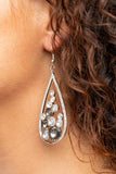 Paparazzi Accessories Tempest Twinkle Silver Earring - Pure Elegance by Kym