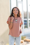 Paparazzi Accessories Fashion Fix Jan 2021 Sunset Sightings Brass Complete Set - Pure Elegance by Kym