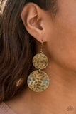 Paparazzi Accessories Fashion Fix Jan 2021 Sunset Sightings Brass Complete Set - Pure Elegance by Kym