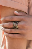 Paparazzi Accessories Fashion Fix Jan 2021 Sunset Sightings Brass Complete Set - Pure Elegance by Kym