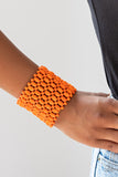 Paparazzi Accessories Way Down In Kokomo - Orange Bracelet - Pure Elegance by Kym