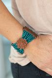Paparazzi Accessories Tropical Sanctuary Blue Bracelet - Pure Elegance by Kym