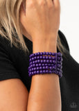 Paparazzi Accessories Diving in Maldives - Purple Bracelet - Pure Elegance by Kym