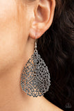 Paparazzi Accessories Napa Valley Vintage Silver Earring - Pure Elegance by Kym
