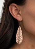 Paparazzi Accessories On The Up and UPSCALE Copper Earrings - Pure Elegance by Kym