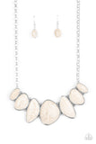 Paparazzi Accessories Primitive White Necklace - Pure Elegance by Kym