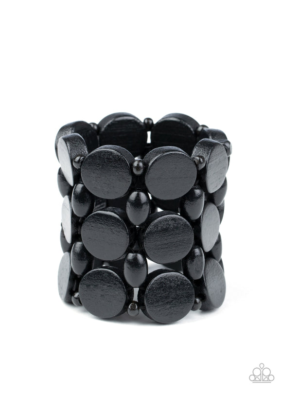 Paparazzi Accessories Cruising Coronado Black Bracelet - Pure Elegance by Kym
