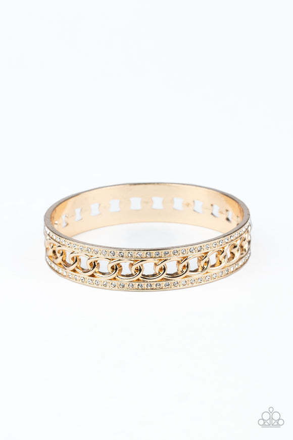 Paparazzi Accessories Couture Court Gold Bracelet - Pure Elegance by Kym