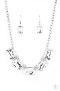 Paparazzi Accessories Deep Freeze Diva White Necklace - Pure Elegance by Kym
