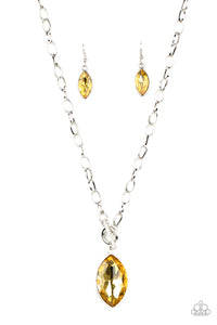 Paparazzi Accessories Unlimited Sparkle Yellow Necklace - Pure Elegance by Kym