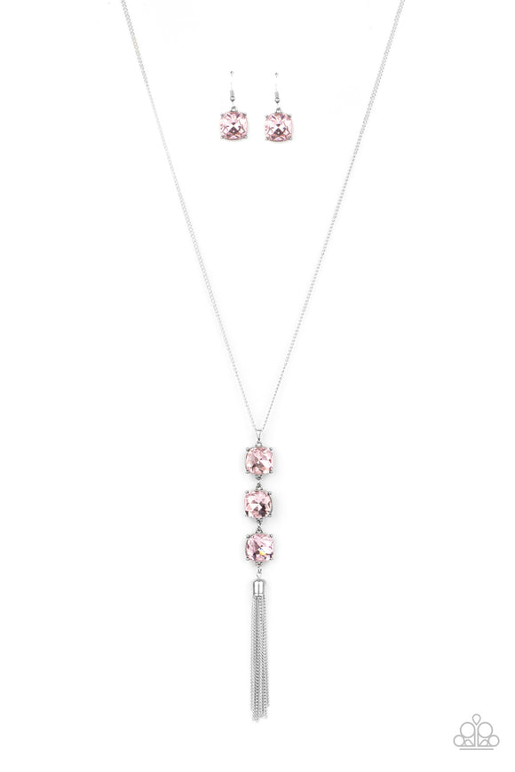 Paparazzi Accessories GLOW Me The Money! Pink Necklace - Pure Elegance by Kym