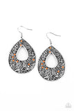 Paparazzi Accessories Botanical Butterfly Orange Earrings - Pure Elegance by Kym