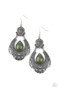 Paparazzi Accessories Rise and Roam Green Earrings - Pure Elegance by Kym