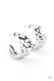 Paparazzi Accessories Put Your Best Face Forward - Silver Earrings - Pure Elegance by Kym