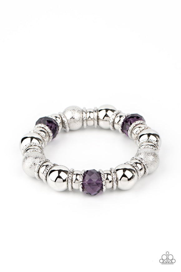 Paparazzi Accessories Take Your Best Shot Purple Bracelet - Pure Elegance by Kym