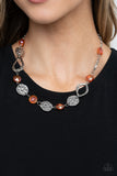 Paparazzi Accessories High Fashion Fashionista Orange Necklace - Pure Elegance by Kym