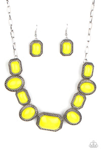Paparazzi Accessories Lets Get Loud Yellow Necklace - Pure Elegance by Kym