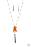 Paparazzi Accessories Runway Rival Orange Necklace - Pure Elegance by Kym