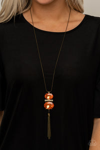 Paparazzi Accessories Runway Rival Orange Necklace - Pure Elegance by Kym