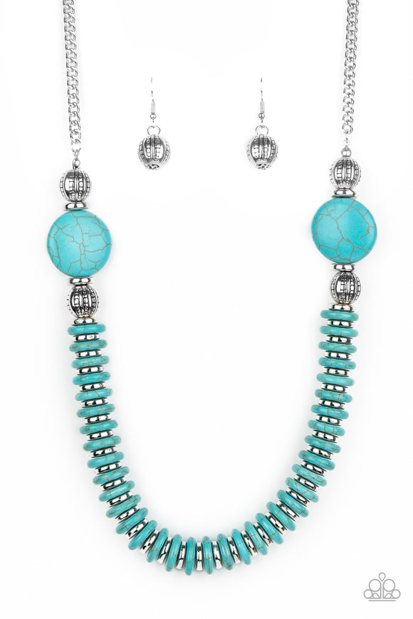 Paparazzi Jewelry Desert Revival - Blue Necklace - Pure Elegance by Kym