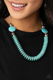 Paparazzi Jewelry Desert Revival - Blue Necklace - Pure Elegance by Kym