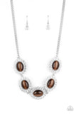 Paparazzi Accessories A DIVA-ttitude Adjustment Brown Necklace - Pure Elegance by Kym