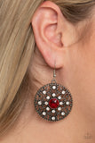 Paparazzi Accessories GLOW Your True Colors Red Earrings - Pure Elegance by Kym