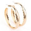 Paparazzi Accessories Check Out These Curves Gold Hoop Earrings - Pure Elegance by Kym