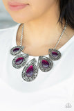 Paparazzi Accessories Opal Auras Purple Necklace - Pure Elegance by Kym