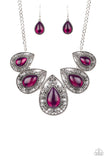Paparazzi Accessories Opal Auras Purple Necklace - Pure Elegance by Kym