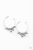 Paparazzi Accessories Dazzling Downpour Silver Earrings - Pure Elegance by Kym