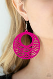 Paparazzi Accessories SEA Le Vie!  Pink Earring - Pure Elegance by Kym