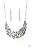 Paparazzi Jewelry Powerhouse Party - Yellow Necklace - Pure Elegance by Kym