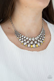 Paparazzi Jewelry Powerhouse Party - Yellow Necklace - Pure Elegance by Kym